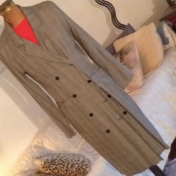 charles glueck NY Dresses & Skirts - Double breasted glen plaid dress